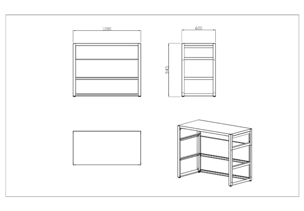 Nordic linija pomoćni sto 11560