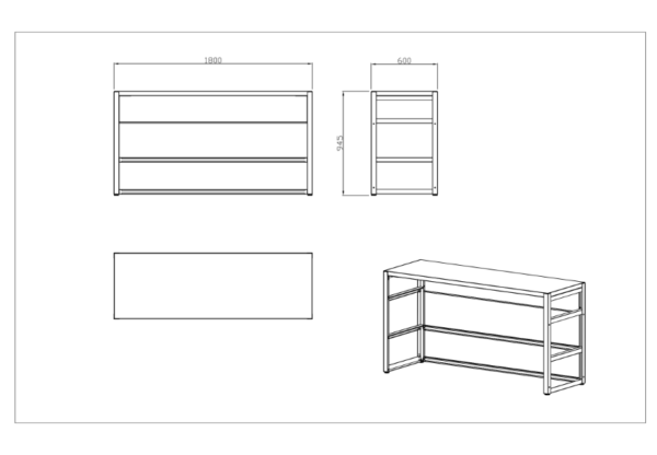 Nordic linija pomoćni sto 11561