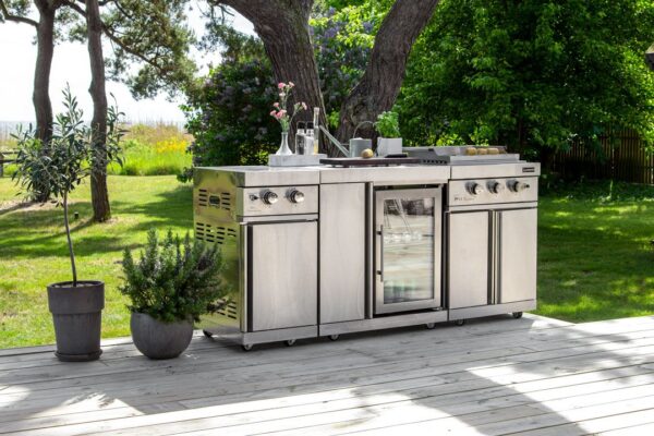 Inox grill sa dvostranim gorionikom 7641