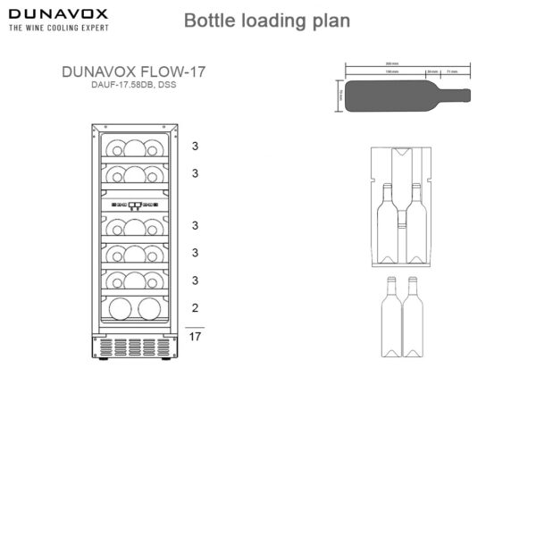 DUNAVOX DAUF-17.58 vinski ormar prikaz instalaciјe