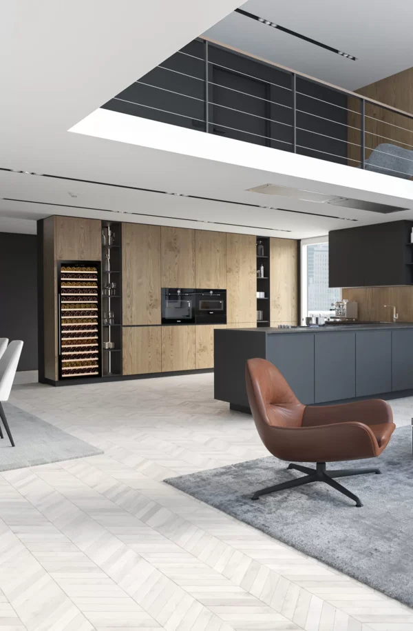 DUNAVOX DX-194.490 vinski ormar – prednji pogled na vinski ormar