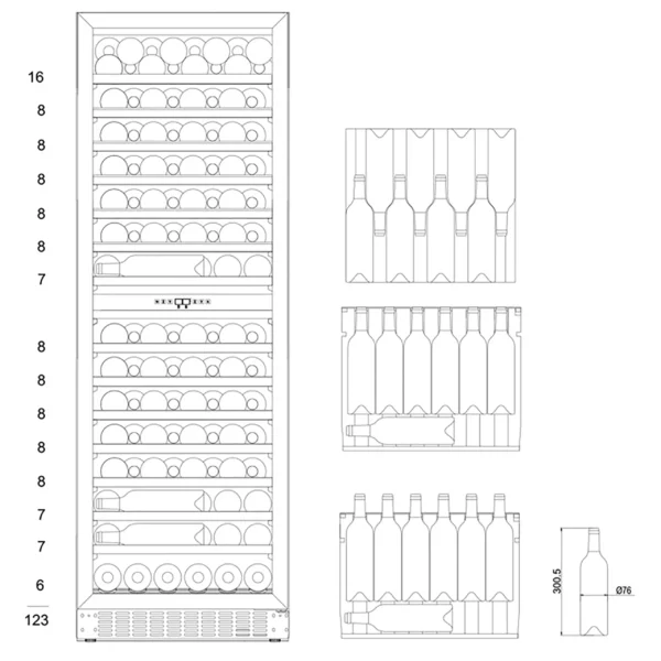 mQuvee WineCave 187 unutrašnjost