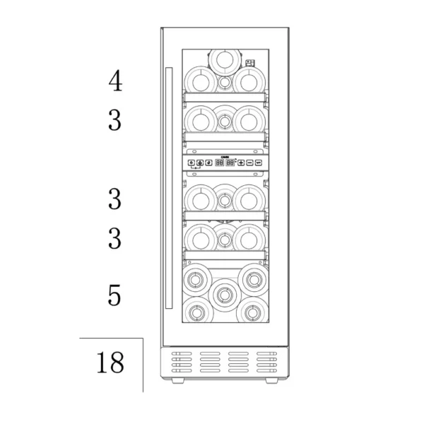 Digitalni kontrolna tabla modela Cavin ACD30FGB