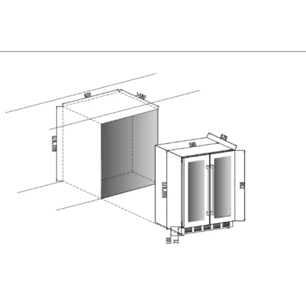 CAVIN ACDUOFGB bočni prikaz