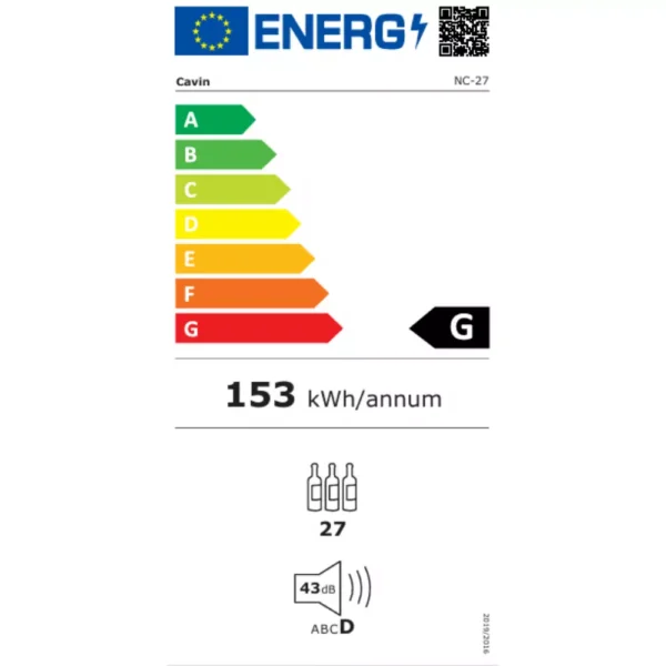 CAVIN NC-27B vinski ormar raspored boca