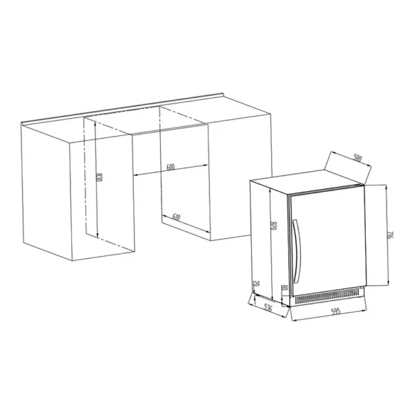 CAVIN SW40B vinski izložbeni ormar (7) Tihi rad vinske vitrine Cavin SW40B
