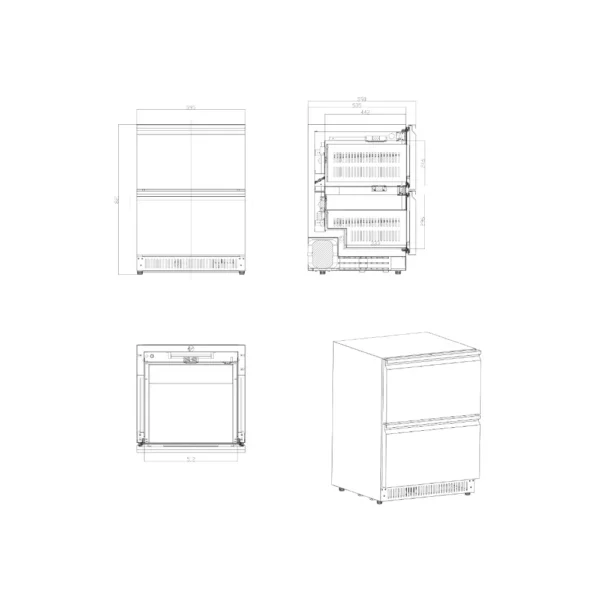 Čuvanje boca vina u vinskom ormaru CAVIN SY-51D