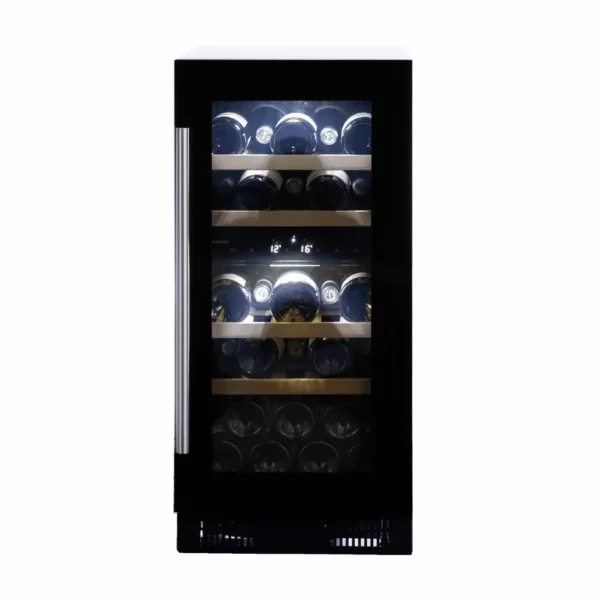 DUNAVOX DAUF-32.78DB unutrašnjost vinskog ormara sa drvenim policama