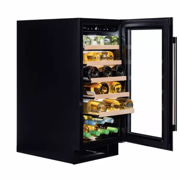 DUNAVOX DAUF-32.83B crna staklena vrata