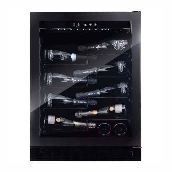 DUNAVOX DAUF-40.138B vinski ormar – unutrašnjost sa drvenim policama