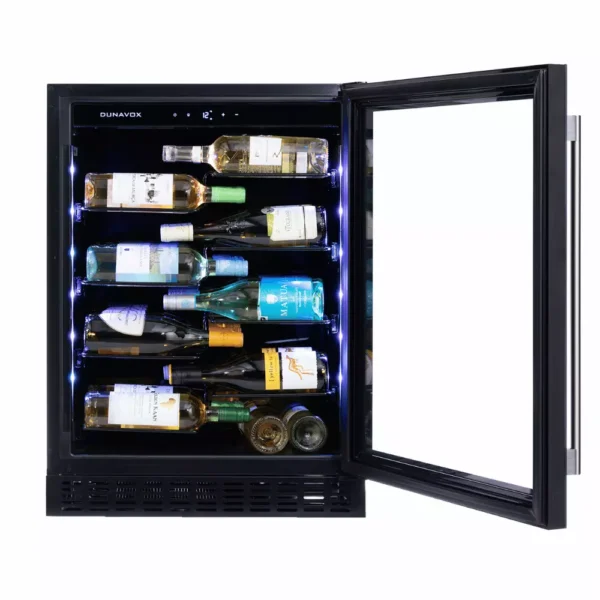 DUNAVOX DAUF-40.138B vinski ormar sa crnim staklenim vratima i UV zaštitom