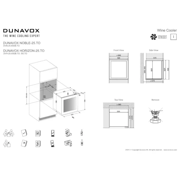 DUNAVOX DVH-25.65DB.TO – raspored boca vina