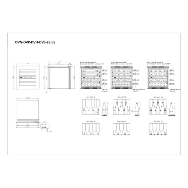 Digitalna kontrola temperature u Dunavox DVN-25.65DB.TO vinskom ormaru