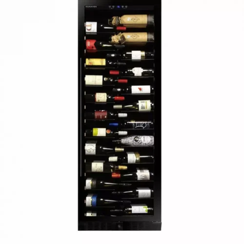 Vitrina za vino Dunavox DX-143.468B sa zatvorenim crnim vratima
