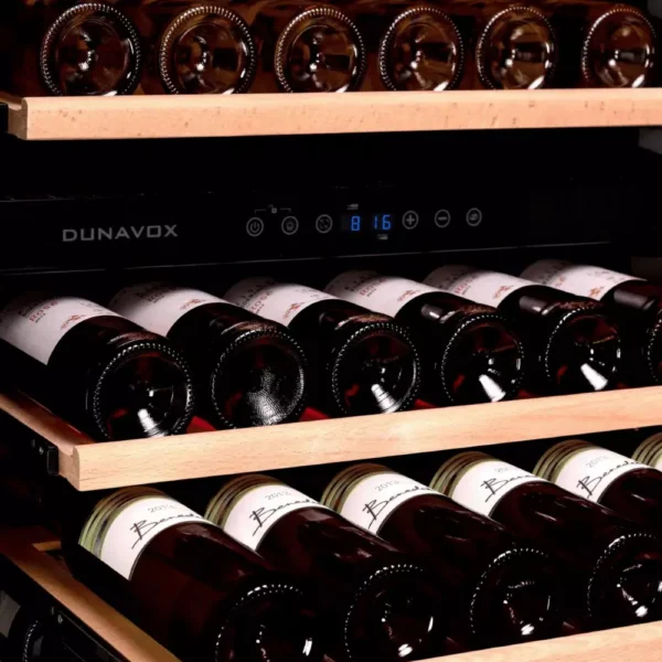 DUNAVOX DX-166 vitrina za vino.428DBK-10 DUNAVOX DX-166.428DBK vinski ormar – raspored boca