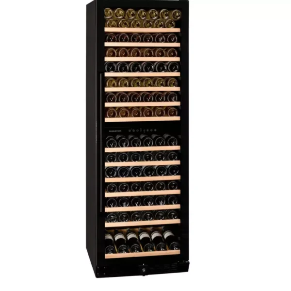DUNAVOX DX-166 vitrina za vino428DBK-3 DUNAVOX DX-166.428DBK vinski ormar – drvene vinske police