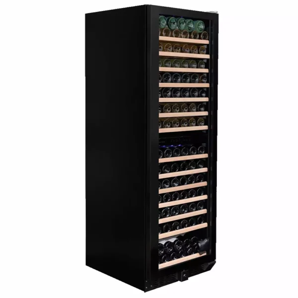 DUNAVOX DX-166.428DBK-4 vitrina za vino DUNAVOX DX-166.428DBK vinski ormar – LED unutrašnje osvetljenje