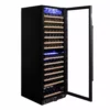 DUNAVOX DX-166.428DBK-6 vitrina za vino DUNAVOX DX-166.428DBK vinski izložbeni ormar – crno stakleno vrata
