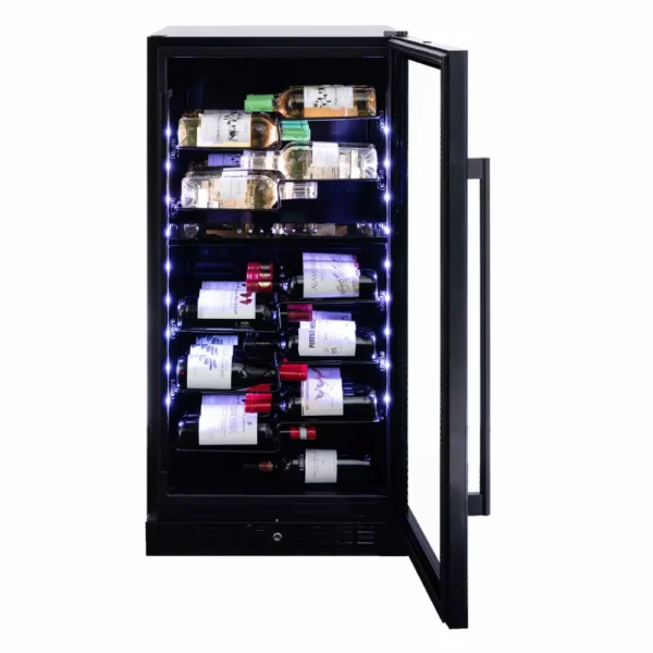 DUNAVOX DX-58.258DB vinski ormar sa drvenim izvlačnim policama