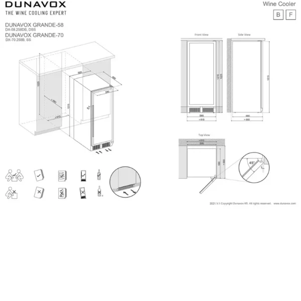 DUNAVOX DX-58.258DB raspored boca vina