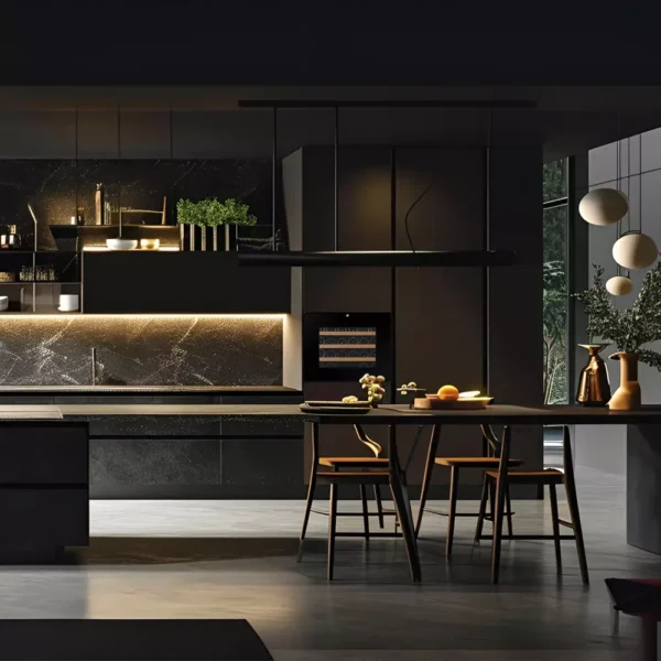 Vitrinski ormar za vino Dunavox DXB-24.51B sa crnim staklom