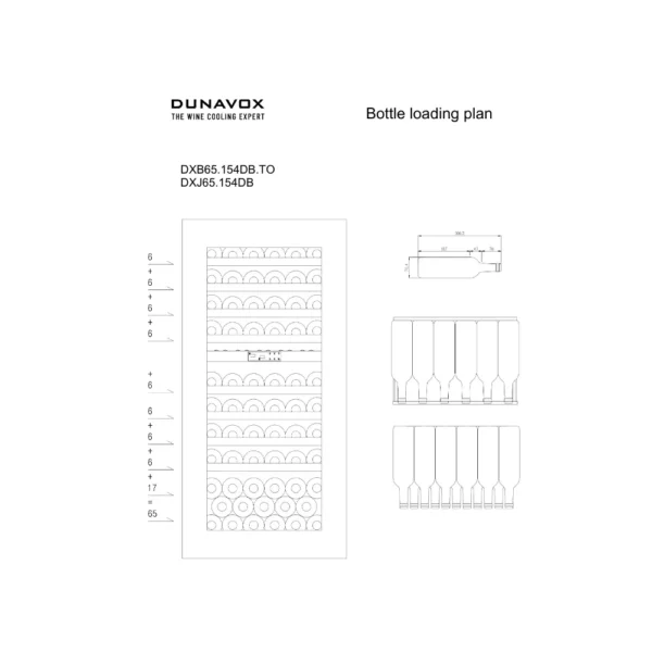 DUNAVOX DXB-65.154DB vinski ormar (9) Prostran vinski ormar Dunavox DXB-65.154DB