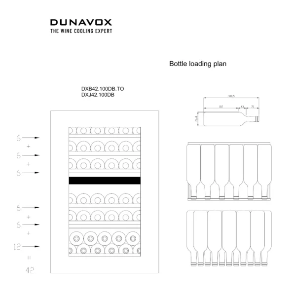 DUNAVOX DXJ-42.100DB vinski izložbeni ormar (8) Digitalna kontrola temperature u Dunavox DXJ-42.100DB