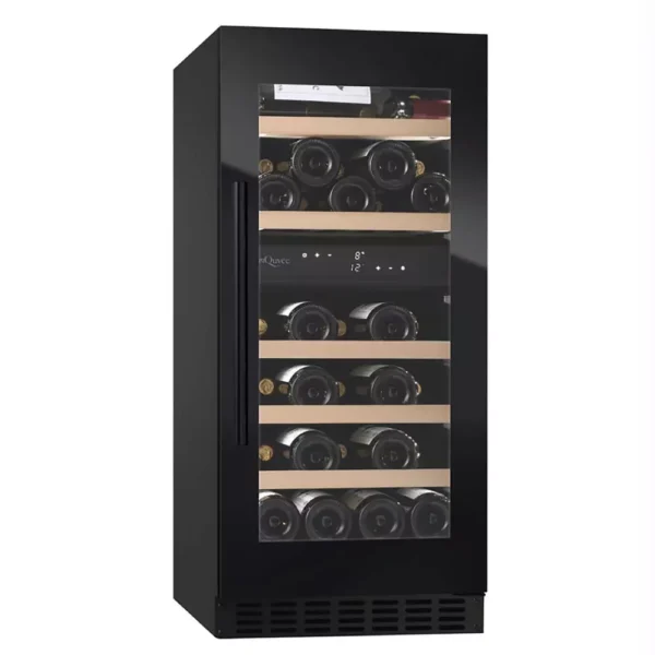 Ugraђeni vinski ormar mQuvee WCD40FGB sa crnim staklom