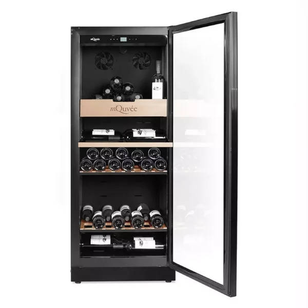 mQuvee VCB100SS-GLASS vinski izložbeni ormar (3) mQuvee VCB100SS GLASS vinski izložbeni ormar prednji pogled