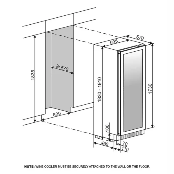 mQuvee WCD187ABH vinski ormar (8) mQuvee WCD187ABH vinski ormar-SH veliki kapacitet