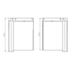 7902-Corner-Module90-2 Crni inox ugaoni modul 7902