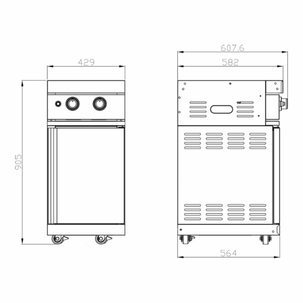 Inox modul sa dvostranim gorionikom 15761