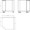 Crni inox ugaoni modul veliki 15913