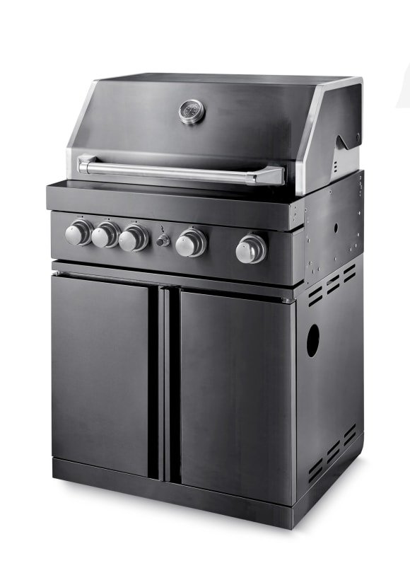 Crni inox plinski roštilj 15891