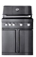 Crni inox plinski roštilj 15891