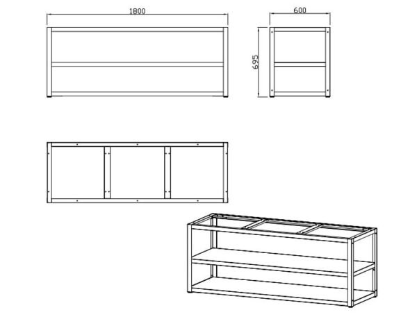 nordic-line-base-module-180-cm-3-modules-black-3 Nordic linija osnovni modul 7970