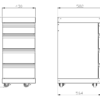stainless-collection-drawer-module Inox modul fioke - 43cm 9514