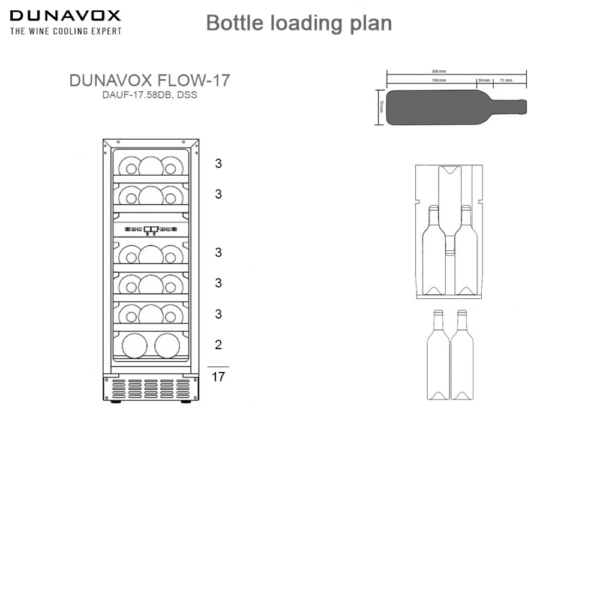DUNAVOX DAUF-17.58DB vinska vitrina