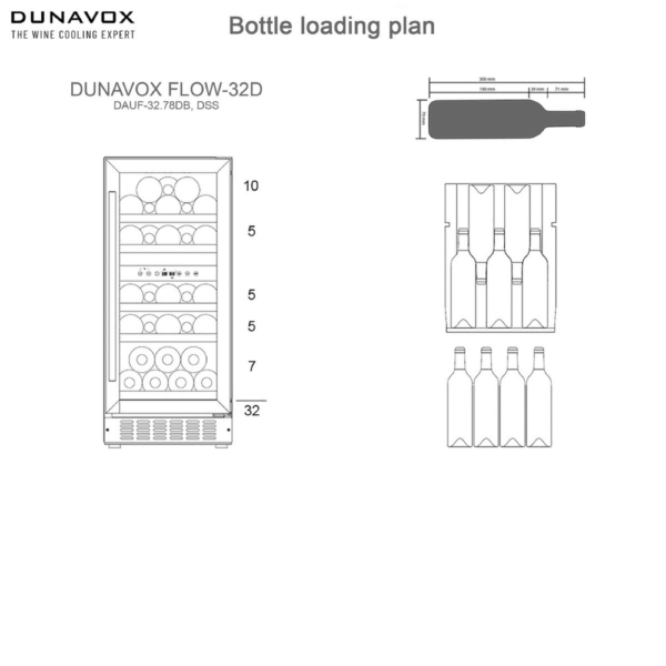 DUNAVOX DAUF-32.78DB vinska vitrina