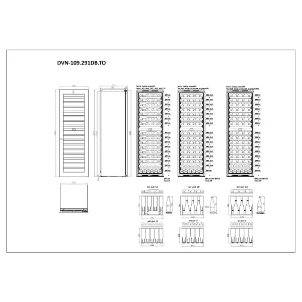 DUNAVOX DVN-109.291DB.TO vinska vitrina