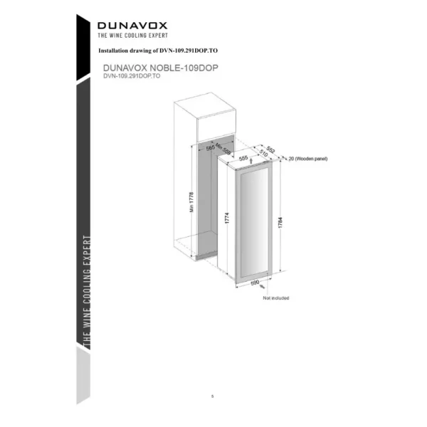 DUNAVOX DVN-109.291DOP.TO vinska vitrina