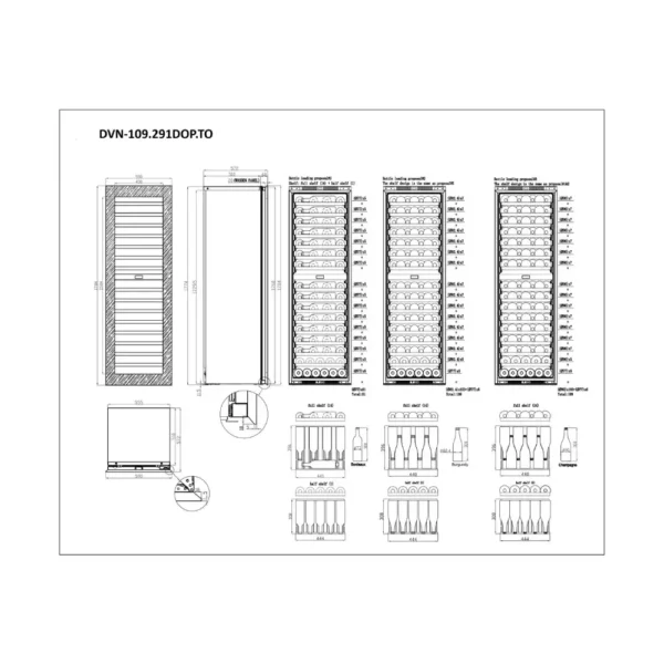 DUNAVOX DVN-109.291DOP.TO vinska vitrina