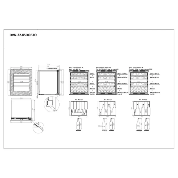 DUNAVOX DVN-32.85DOP.TO vinska vitrina