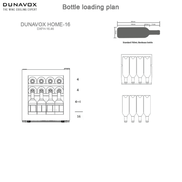 DUNAVOX DXFH-16.46 vinska vitrina