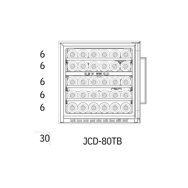 CAVIN SCD60FGB vinska vitrina
